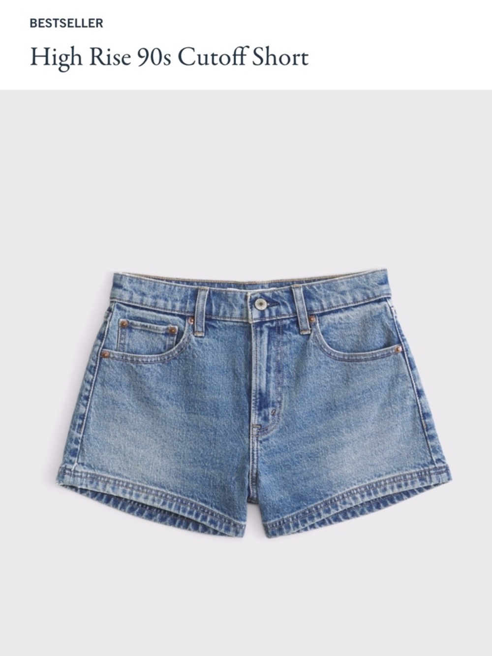 A&F 90's Relaxed Cutoff Shorts
